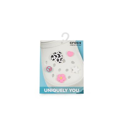 Lot De 5 Jibbitz Girly Icon  Rose/blanc