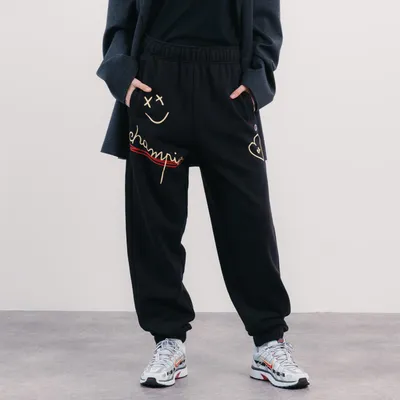 Pant Jogger Made With Love Noir/rouge