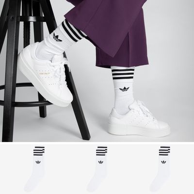 Chaussettes X3 Crew Trefoil Blanc