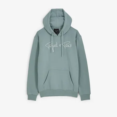 Hoodie Big Logo Unisex Bleu