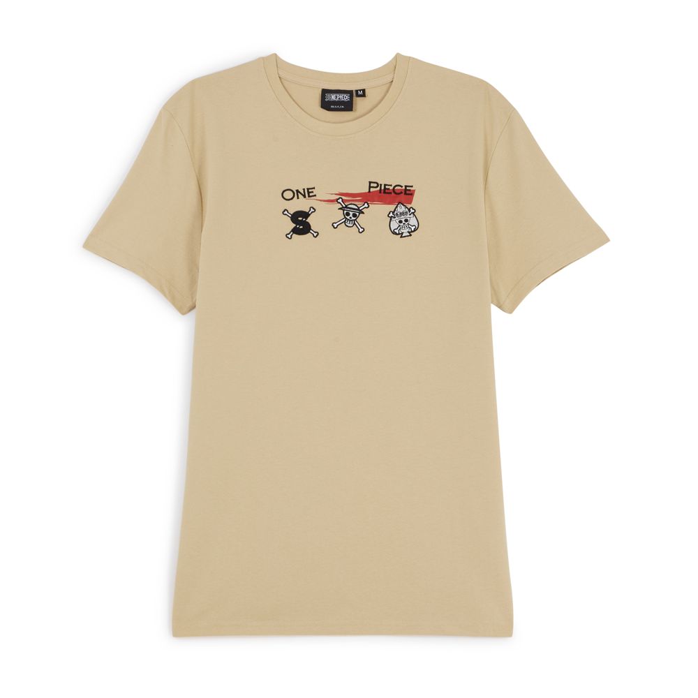 Tee Shirt Sabo Luffy Ace Beige