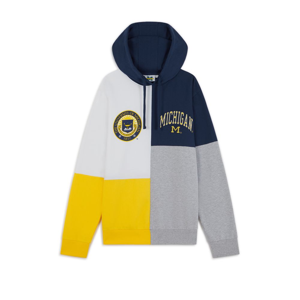Hoodie Michigan Colorblock  Blanc/marine