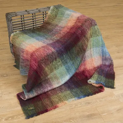 Irish Mohair Wool Throw