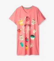 But First Coffee Sleepshirt by Little Blue House