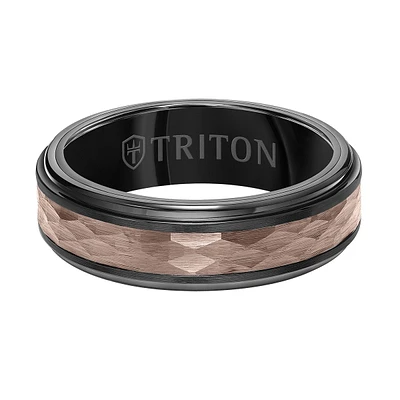 Triton 7MM Espresso Tungsten Wedding Band. Size 10