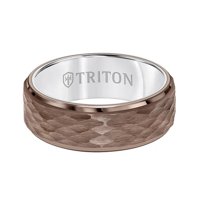 Triton 8MM Espresso Tungsten Wedding Band. Size 10