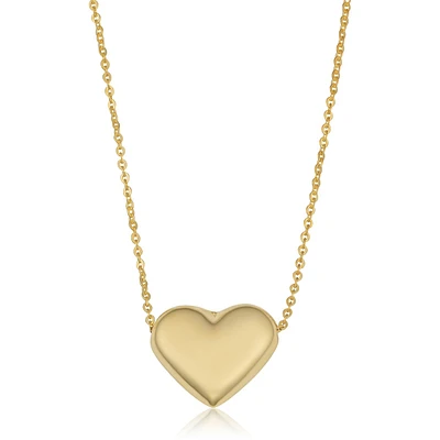 10KT Yellow Gold 18-inch Heart Necklace