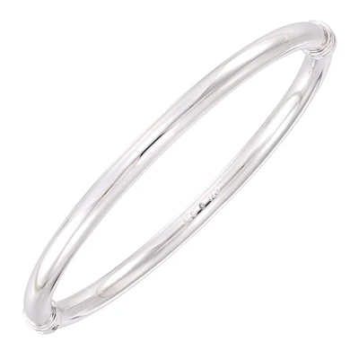 Gold Luxe Bangle Bracelet in 10KT White Gold Over Resin