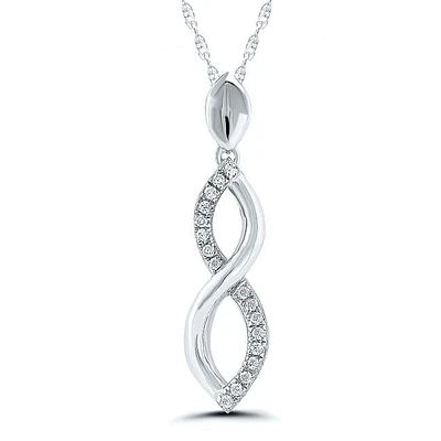 1/20 CTW Diamond 18-inch Pendant in 10KT White Gold