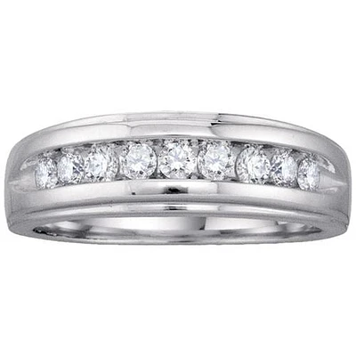 1/4 CTW Diamond Wedding Ring in 14KT White Gold