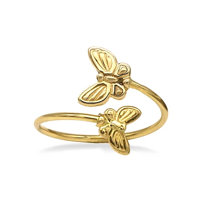 14KT Yellow Gold Butterfly Toe Ring