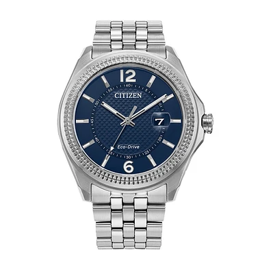 Citizen Corso Watch with 42MM Blue Dial and Stainless Steel Bracelet. AW1740-54L