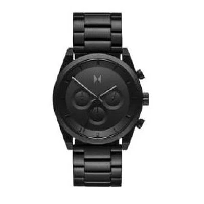 MVMT Element 44MM Chronograph Watch in Black Stainless Steel. 28000110-D