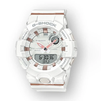 G-Shock Move Bluetooth Connected Watch in White Resin. GMAB800-7A