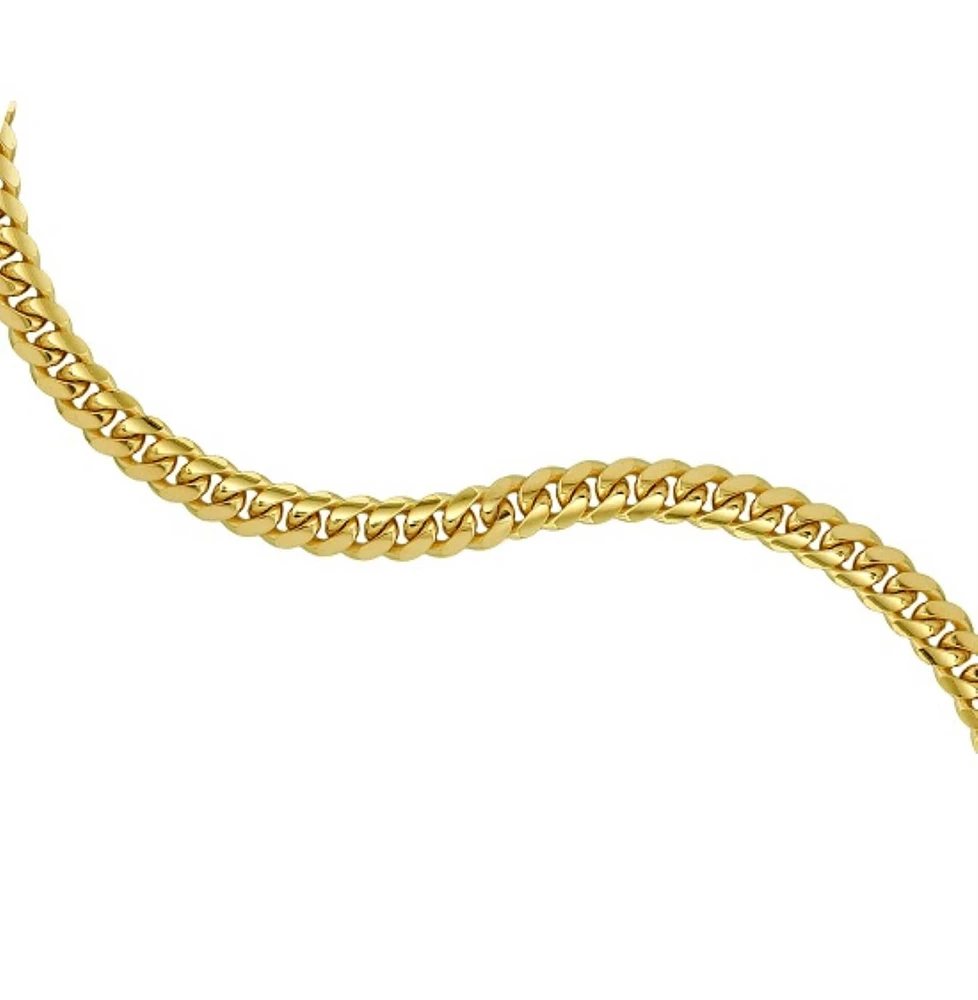 10KT Yellow Gold 8-inch 3.5MM Miami Cuban Link Bracelet