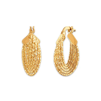 10KT Yellow Gold Hoop Earrings