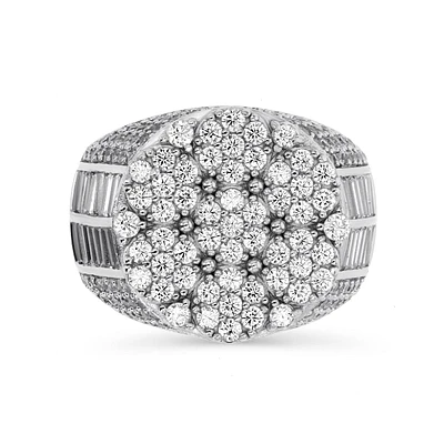 Luxe Layers Sterling Silver and Cubic Zirconia Ring