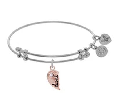 Rose-tone Base Metal Bangle Aunt Bracelet