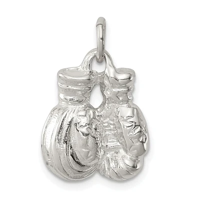 Sterling Silver 19X15MM Boxing Gloves Charm