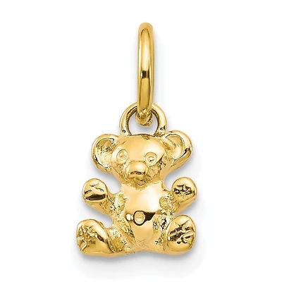 14KT Yellow Gold 12X8MM Teddy Bear Charm