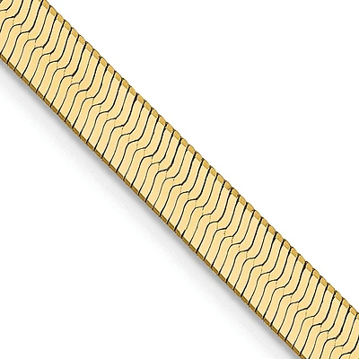 14KT Yellow Gold 16-inch 4MM Lobster Clasp Herringbone Chain