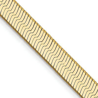 14KT Yellow Gold 16-inch 5MM Lobster Clasp Herringbone Chain