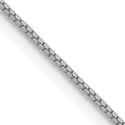 14KT White Gold 22-inch 0.7MM Box Chain