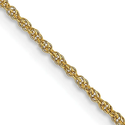 14KT Yellow Gold 30-inch 1.1MM Rope Pendant Chain