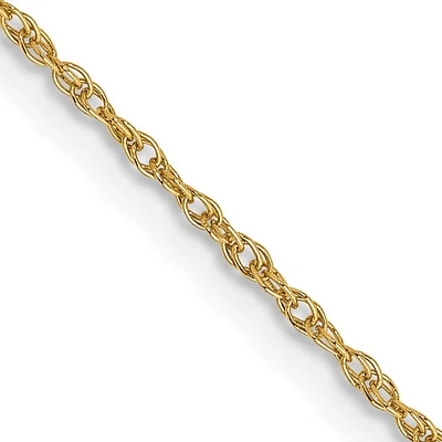 14KT Yellow Gold 30-inch 0.8MM Rope Pendant Chain