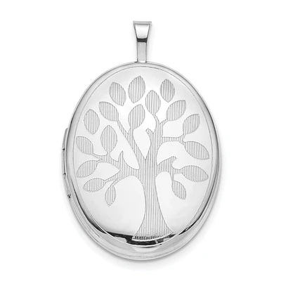 Sterling Silver 32X20MM Locket Oval Pendant. Chain Not Included