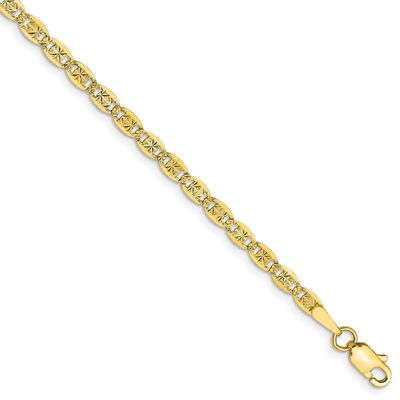 10KT Yellow Gold 20" 2.75MM Diamond-cut Valentino Chain