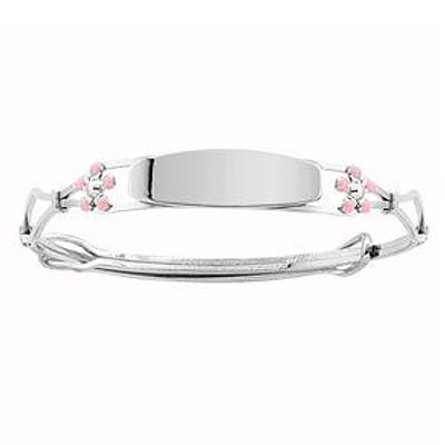 Kiddie Kraft Sterling Silver Adjustable Flower Bangle Bracelet