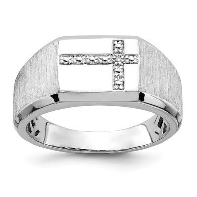 Sterling Silver and Diamond Ring