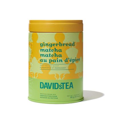 DAVIDsTEA Thé Matcha aromatisé Boîte à motif de thé Matcha au pain d’épice