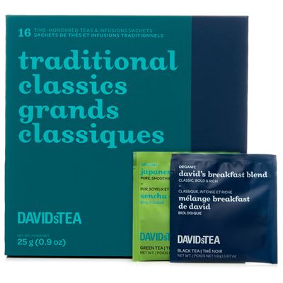 DAVIDsTEA Mini-coffret de sachets de thé Grands classiques