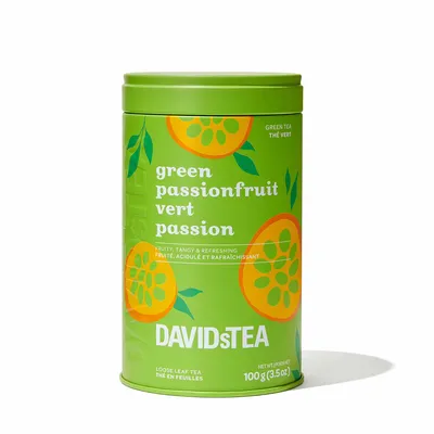 DAVIDsTEA Thé Vert Boîte à motif de thé Vert passion