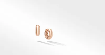 DY Mercer™ Micro Hoop Earrings in 18K Rose Gold