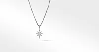 Cable Collectibles® North Star Necklace in Sterling Silver with Pavé Diamonds