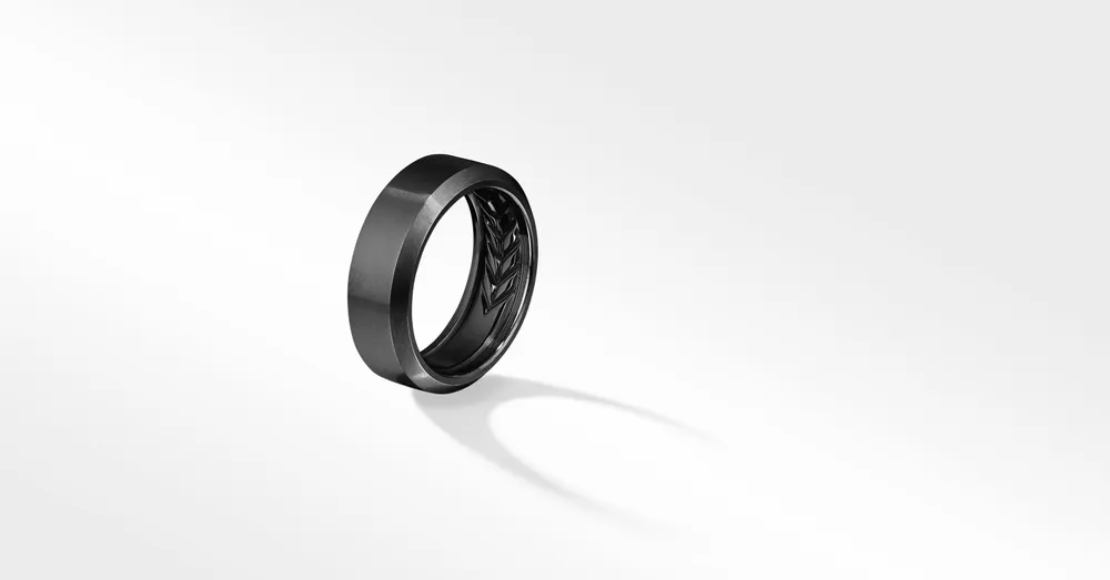 Streamline® Beveled Band Ring Titanium