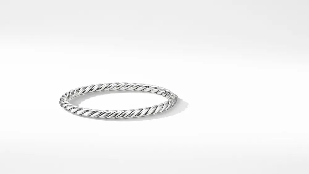 Sculpted Cable Bracelet Sterling Silver