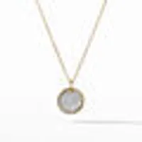 Cable Collectibles® Pavé Plate Necklace in 18K Gold with Diamonds