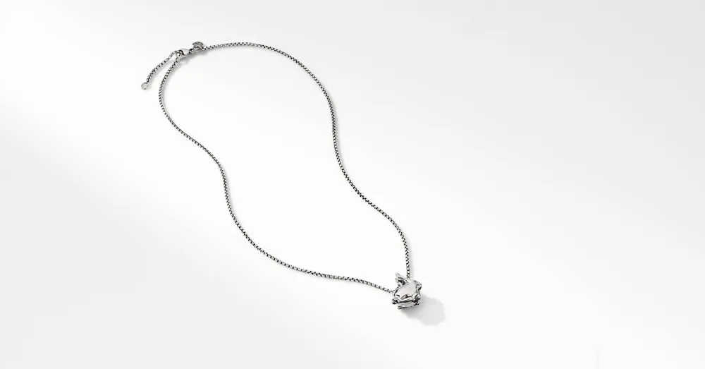 Cable Collectibles® Bunny Charm Necklace in Sterling Silver