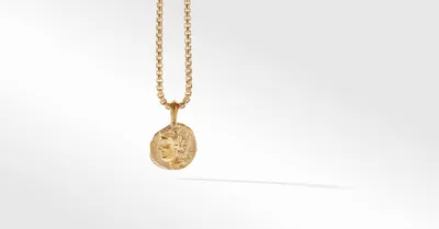 Virgo Amulet in 18K Yellow Gold