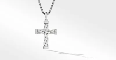 DY Helios™ Cross Pendant in Sterling Silver