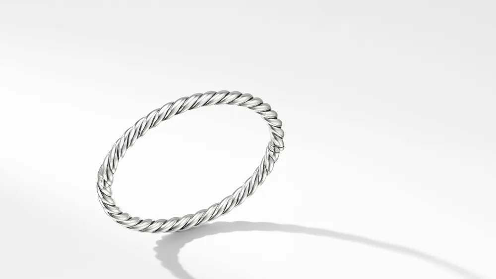 Sculpted Cable Bracelet Sterling Silver