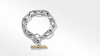 DY Madison® Toggle Chain Bracelet Sterling Silver with 18K Yellow Gold