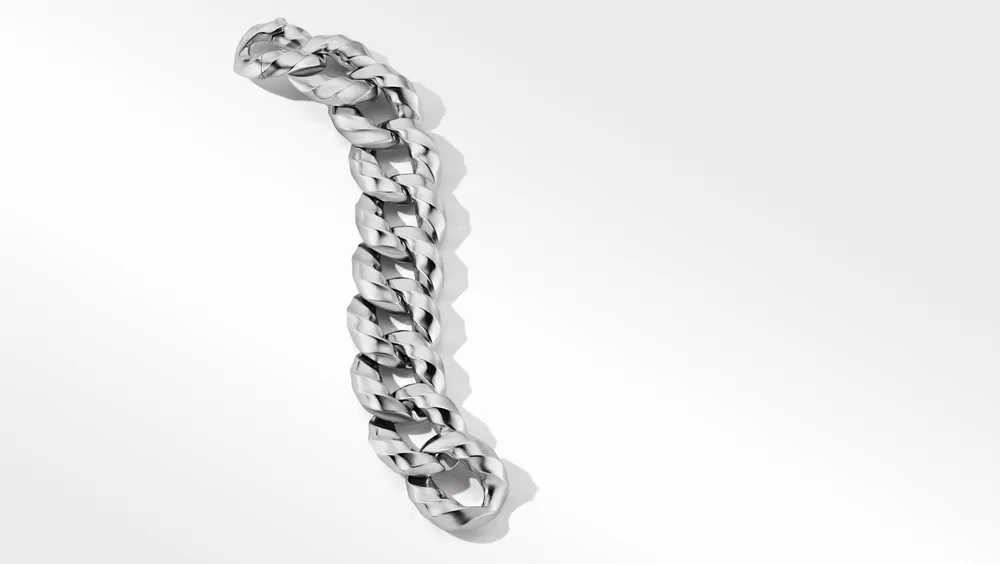 Cable Edge™ Curb Chain Bracelet Recycled Sterling Silver