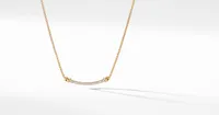 Petite Helena Wrap Station Necklace in 18K Yellow Gold with Pavé Diamonds