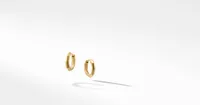 Stax Faceted Huggie Hoop Earrings in 18K Yellow Gold