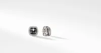 Albion® Stud Earrings in Sterling Silver with Black Onyx and Pavé Diamonds